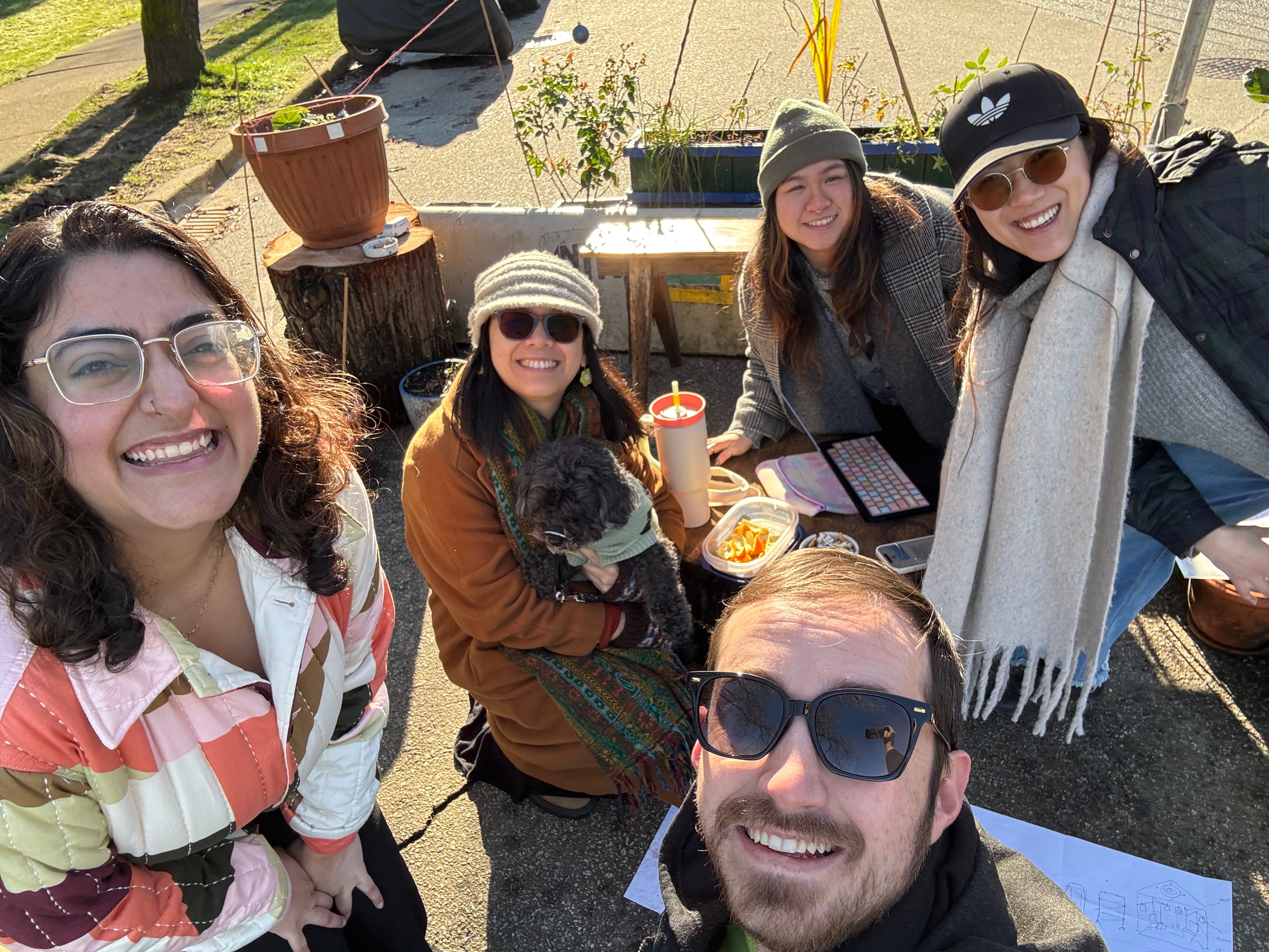 painting of two people on a beach